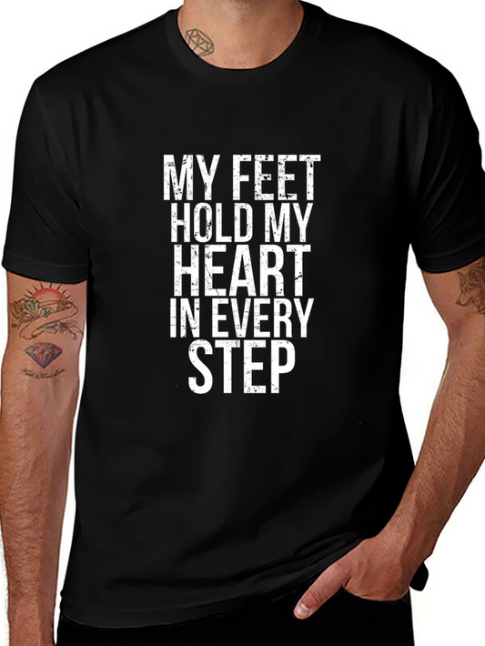 My Feet Hold My Heart T-Shirt - Unisex Crew Neck