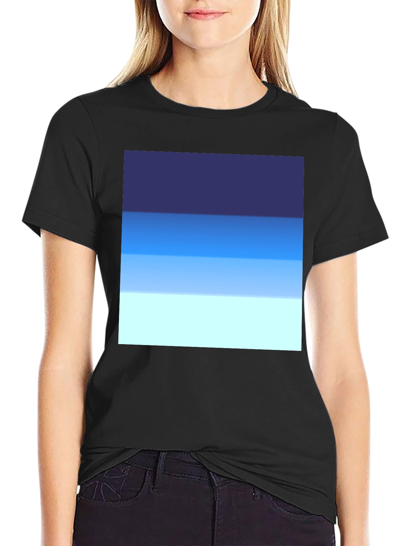 Blue Gradient T-Shirt - Casual Comfort