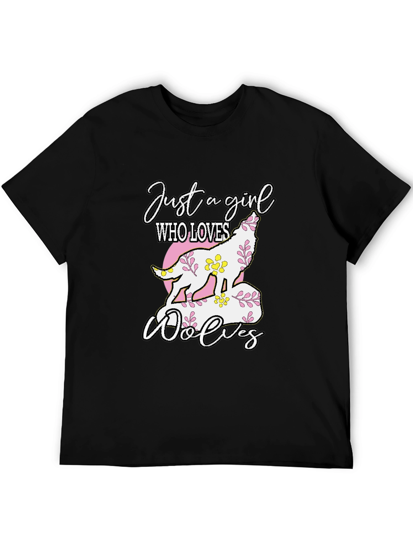 Just a Girl Who Loves Wolves T-Shirt