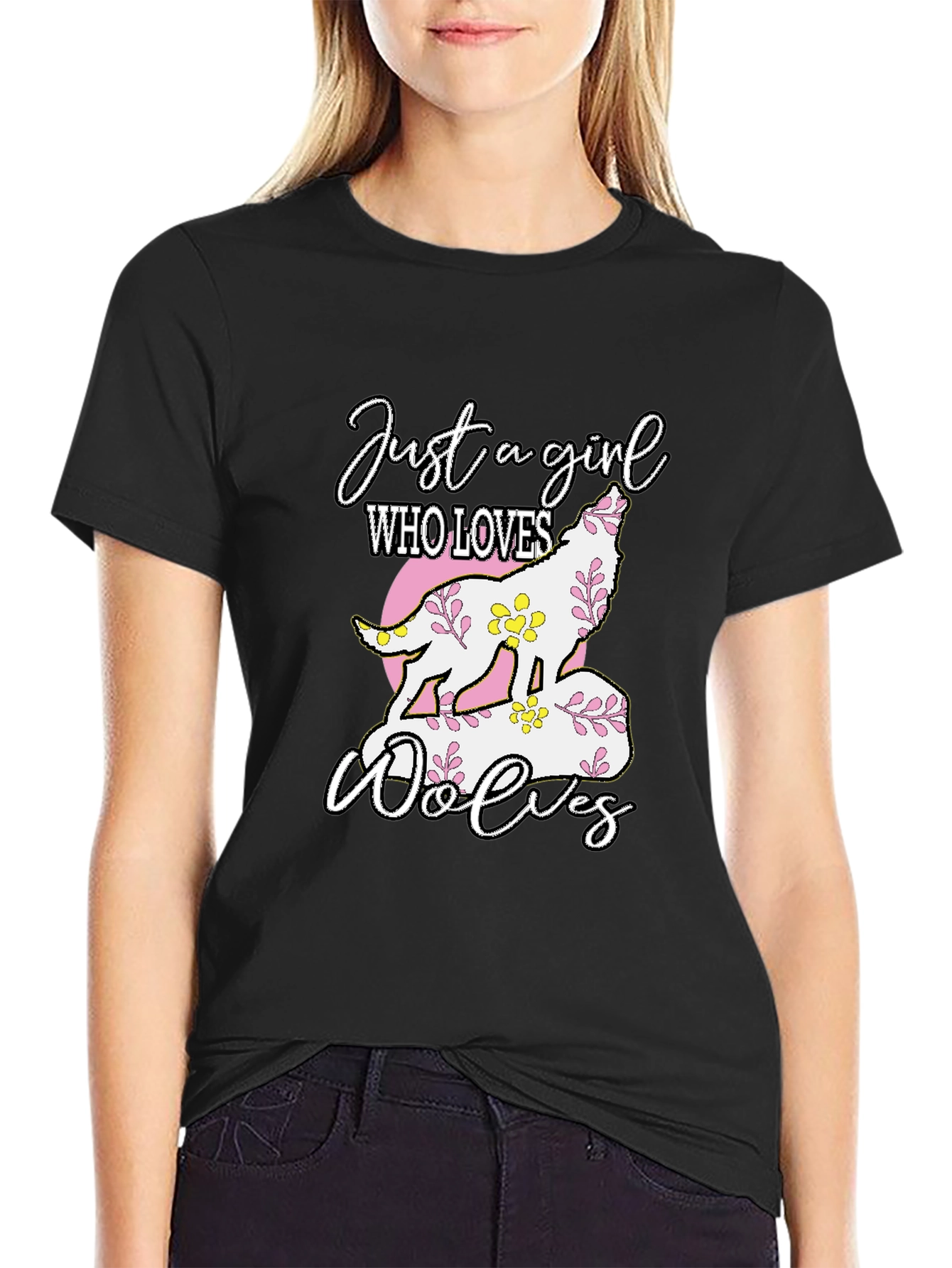 Just a Girl Who Loves Wolves T-Shirt