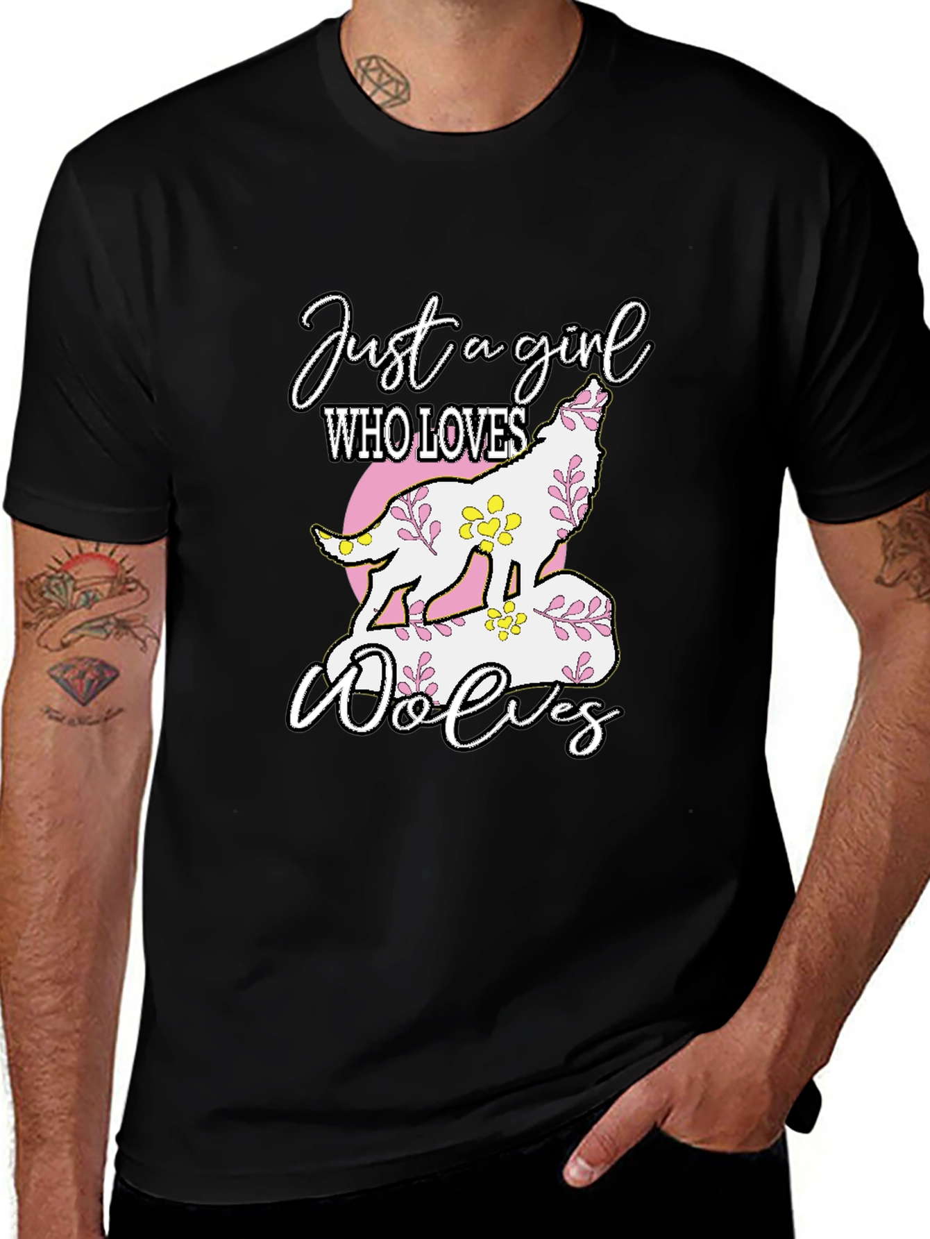 Just a Girl Who Loves Wolves T-Shirt