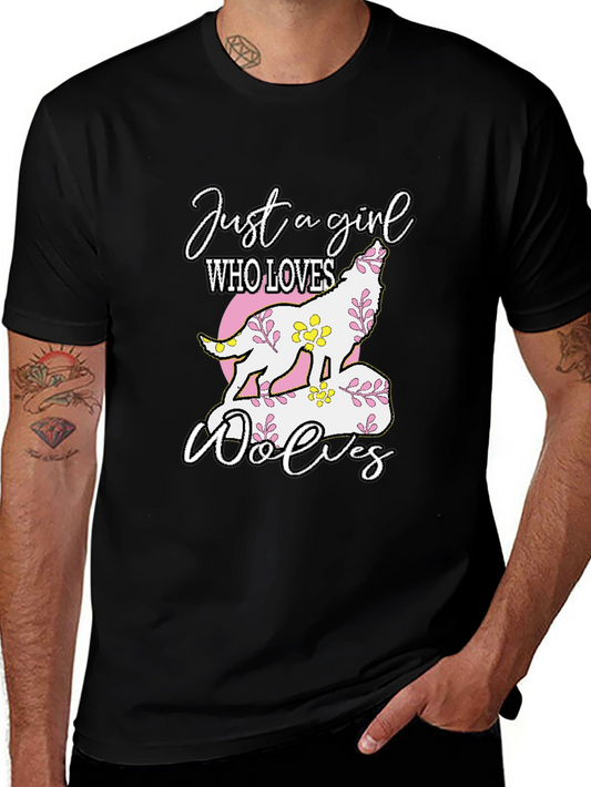 Just a Girl Who Loves Wolves T-Shirt