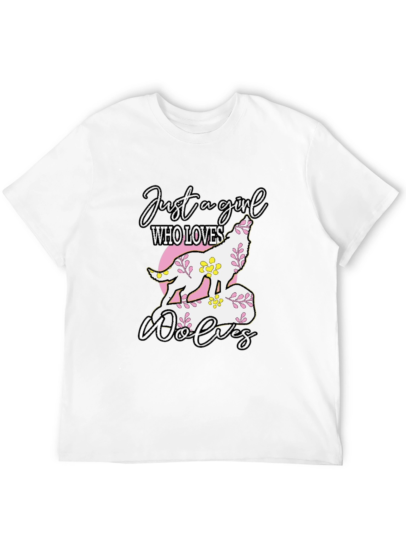 Just a Girl Who Loves Wolves T-Shirt