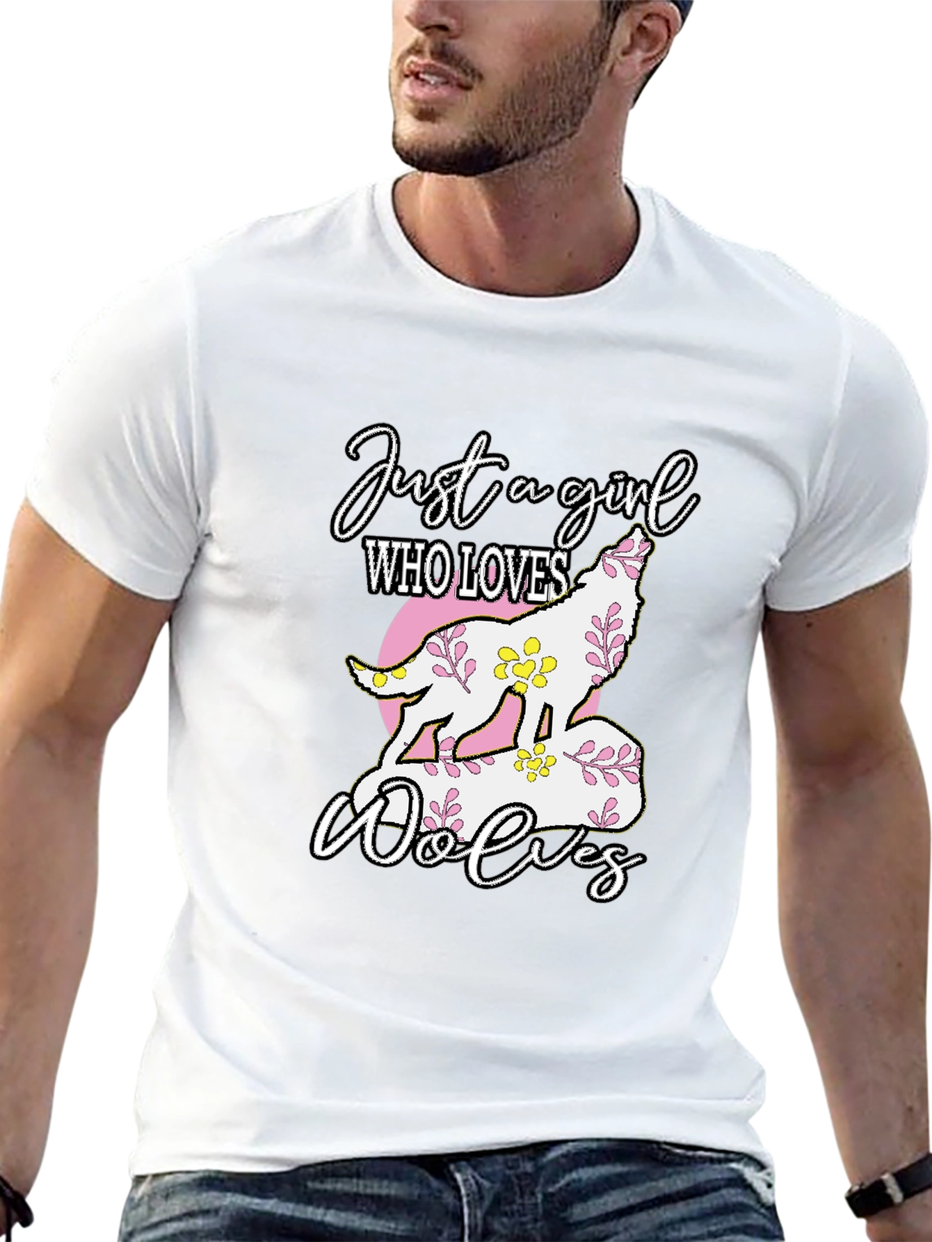 Just a Girl Who Loves Wolves T-Shirt