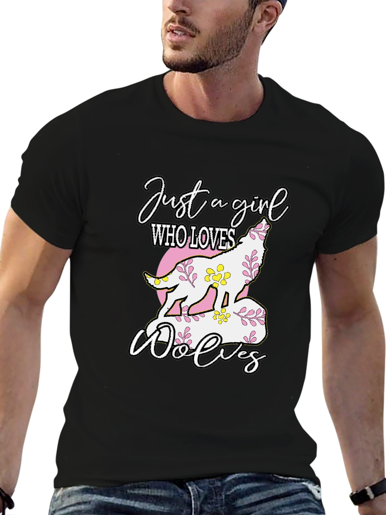 Just a Girl Who Loves Wolves T-Shirt