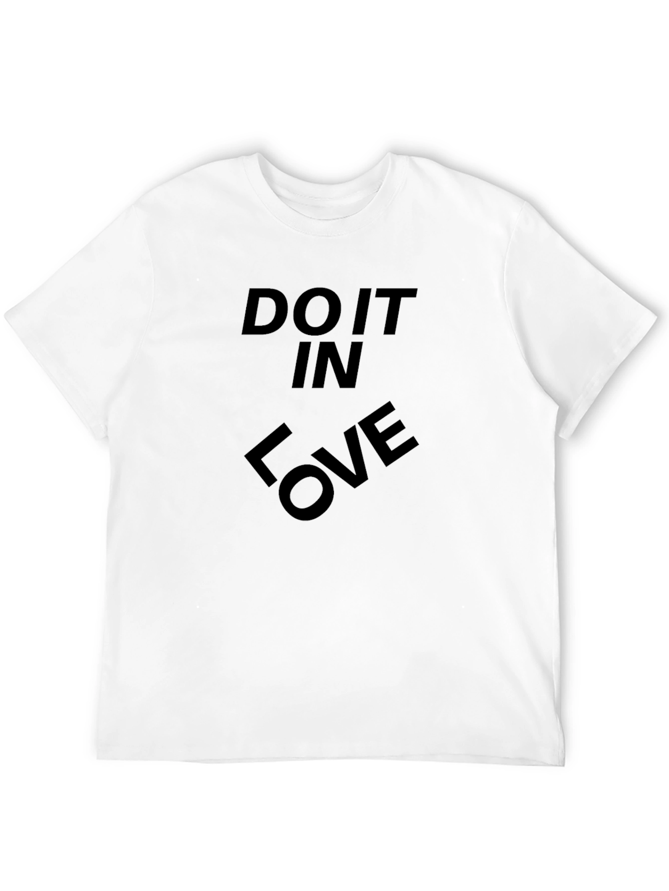 Do It In Love Black Graphic T-Shirt