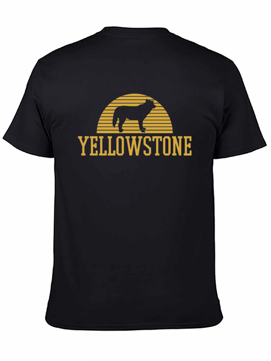 Yellowstone Wolf Graphic Tee - Black