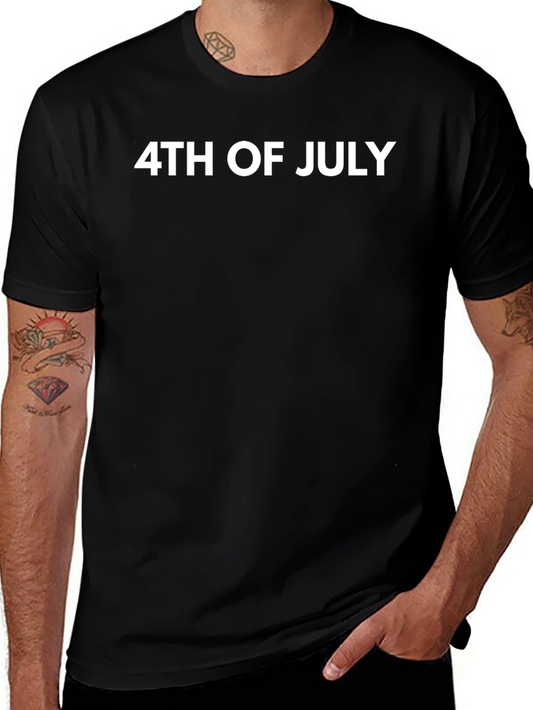 4th of July Graphic T-Shirt - Patriotic Mens Tee