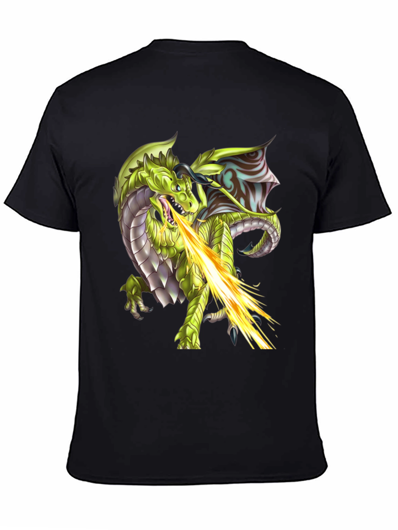 Dragon Fire Graphic T-Shirt - Black