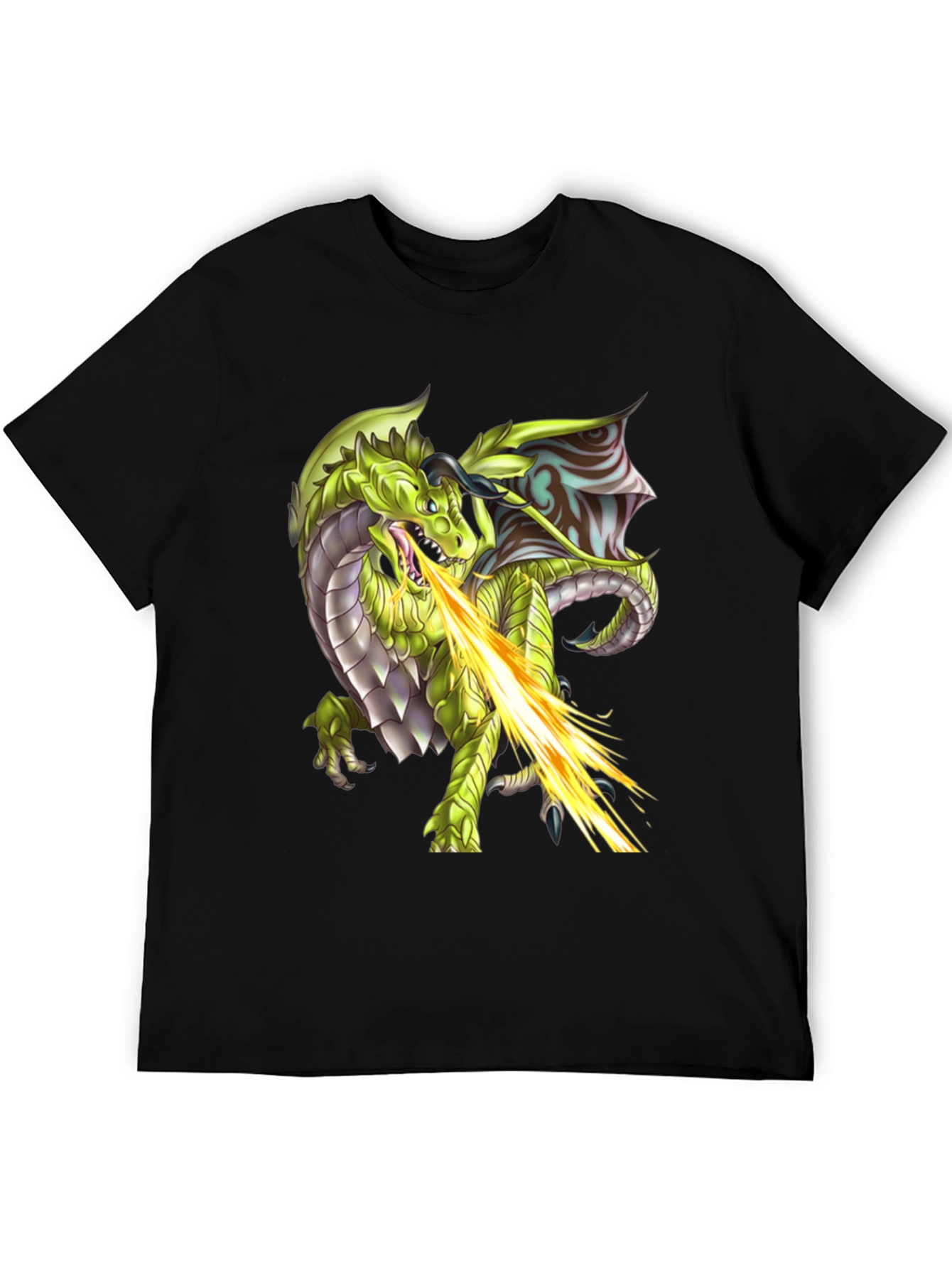 Dragon Fire Graphic T-Shirt - Black