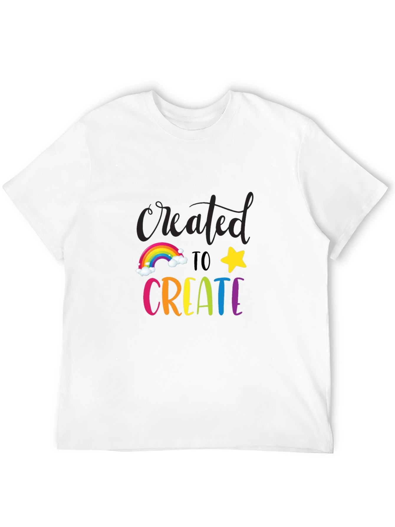 Created to Create Graphic Tee - Black Cotton Blend