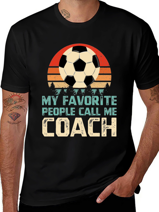 My Favorite People Call Me Coach Graphic Tee