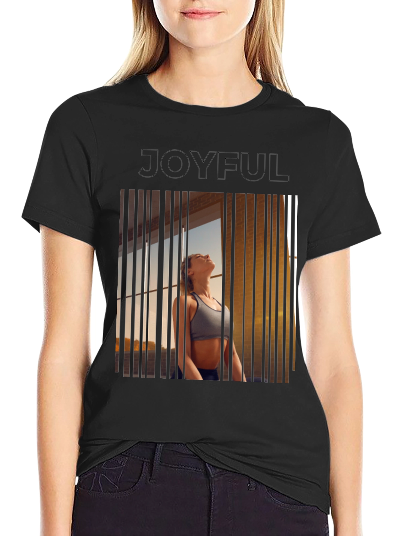Joyful Meditation T-Shirt - Yoga Inspired Design