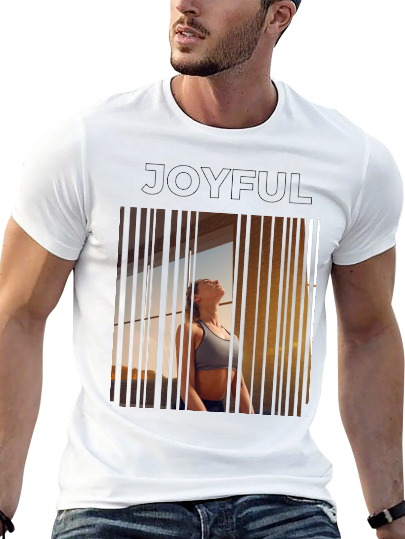 Joyful Meditation T-Shirt - Yoga Inspired Design