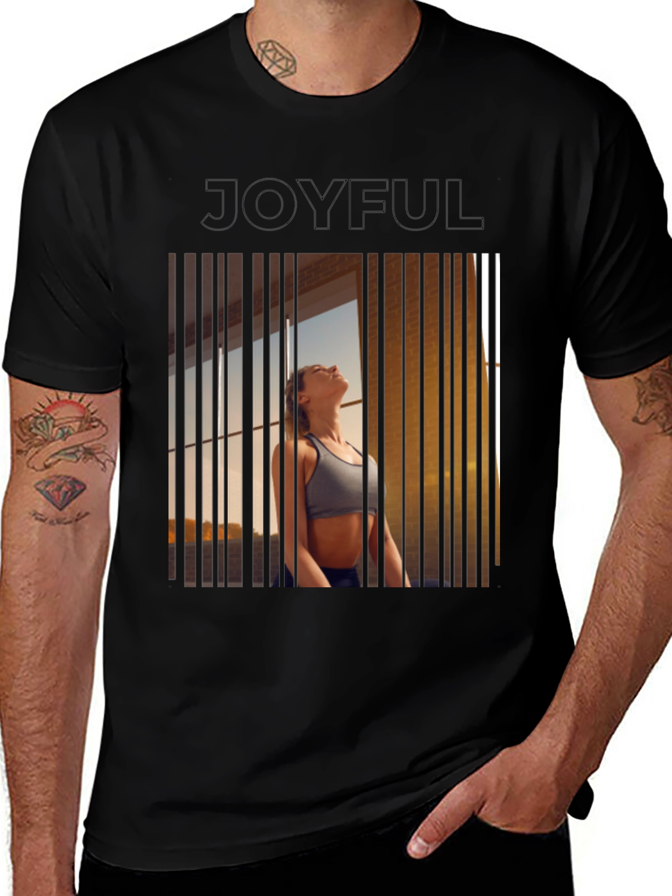 Joyful Meditation T-Shirt - Yoga Inspired Design