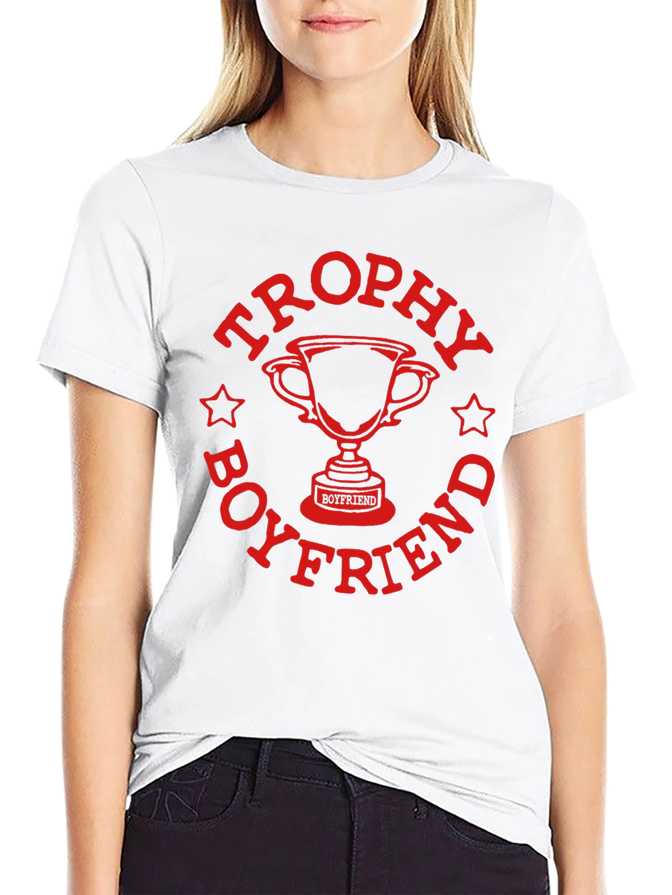 Trophy Boyfriend Graphic Tee - Novelty Gift