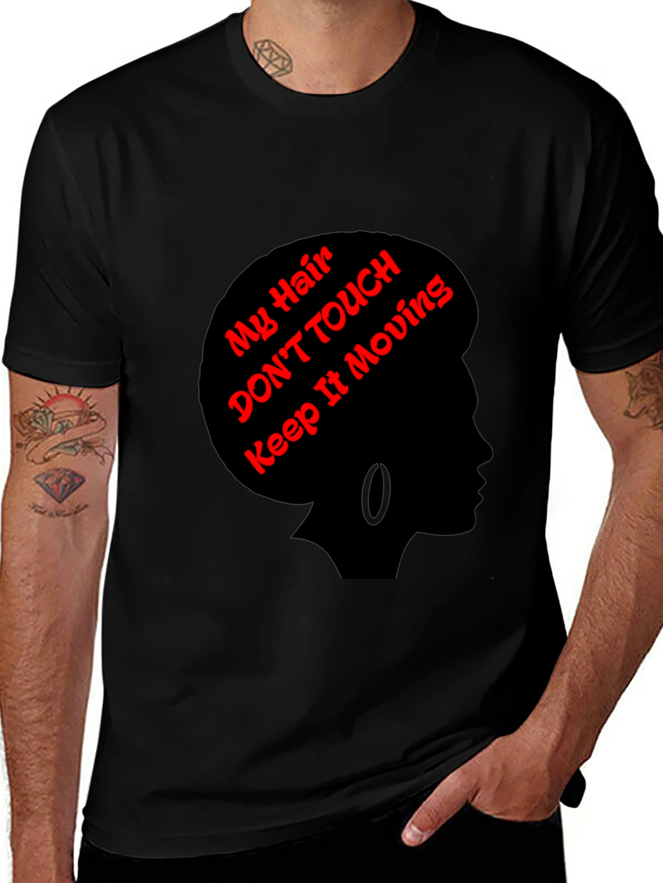 Statement Tee: My Hair Dont Touch!