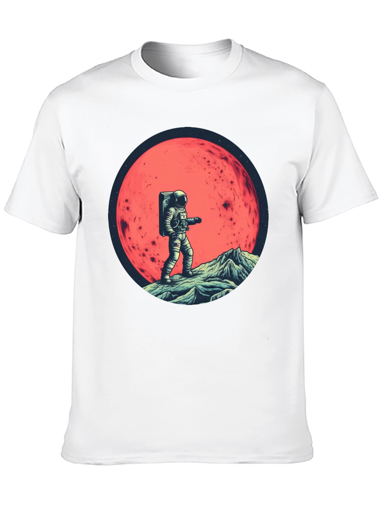 Astronaut on Mars Graphic T-Shirt