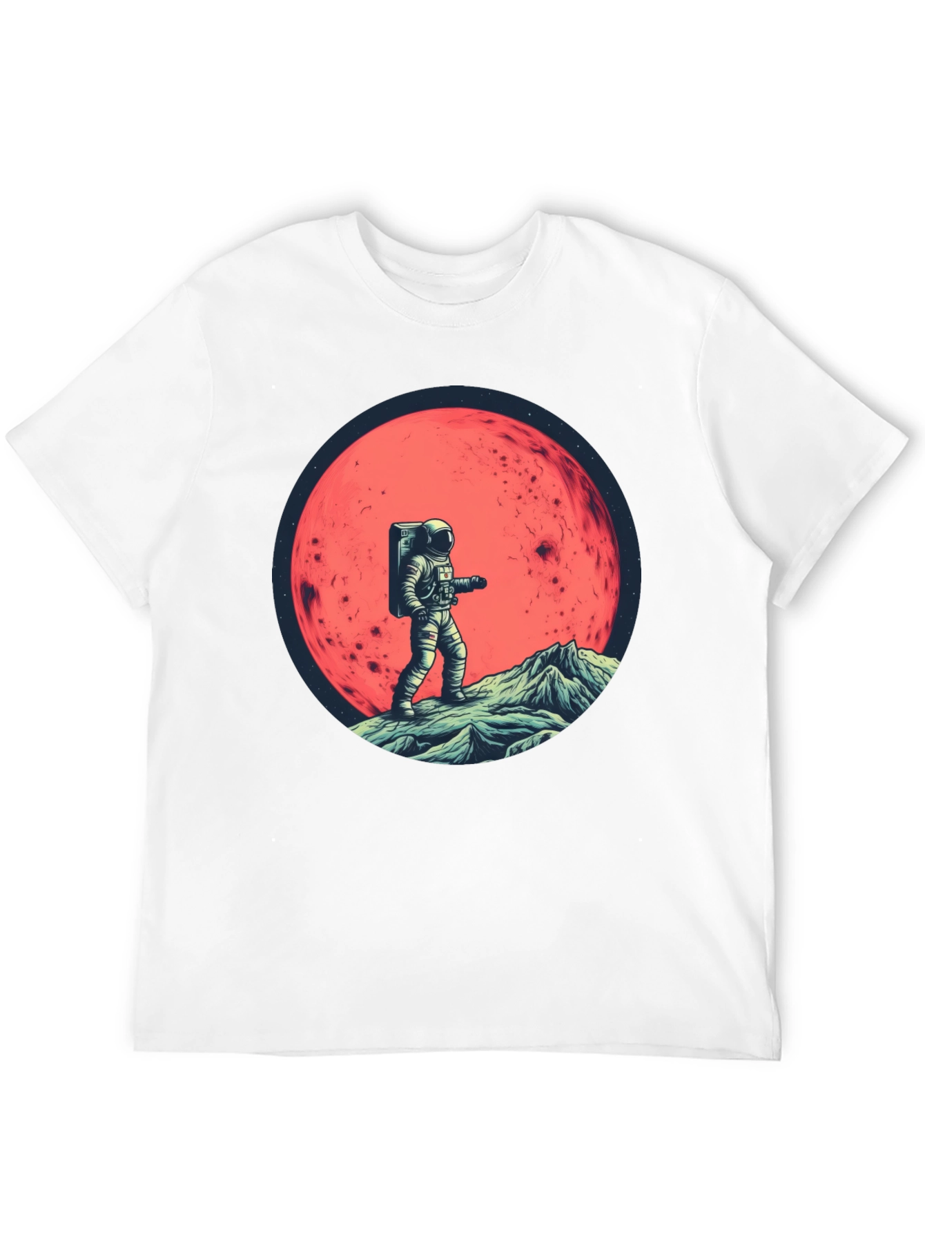 Astronaut on Mars Graphic T-Shirt
