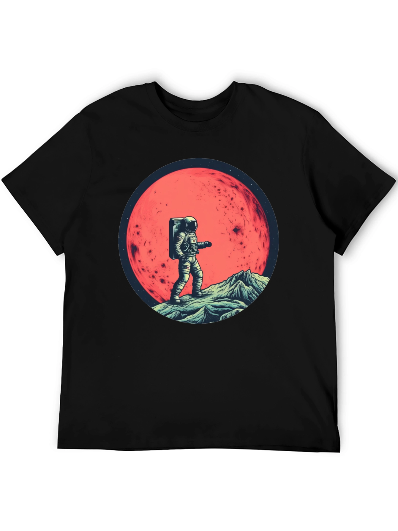 Astronaut on Mars Graphic T-Shirt