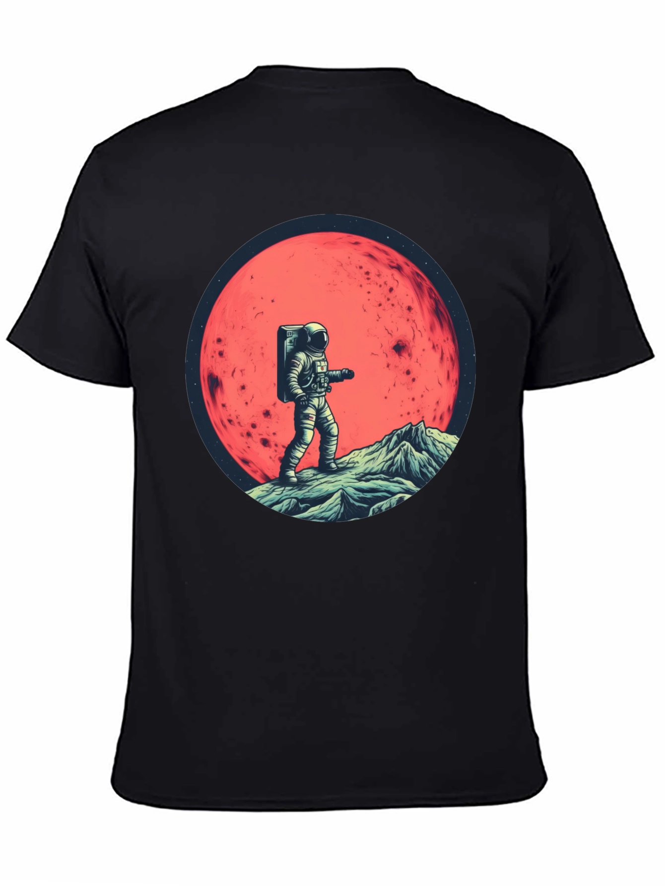Astronaut on Mars Graphic T-Shirt