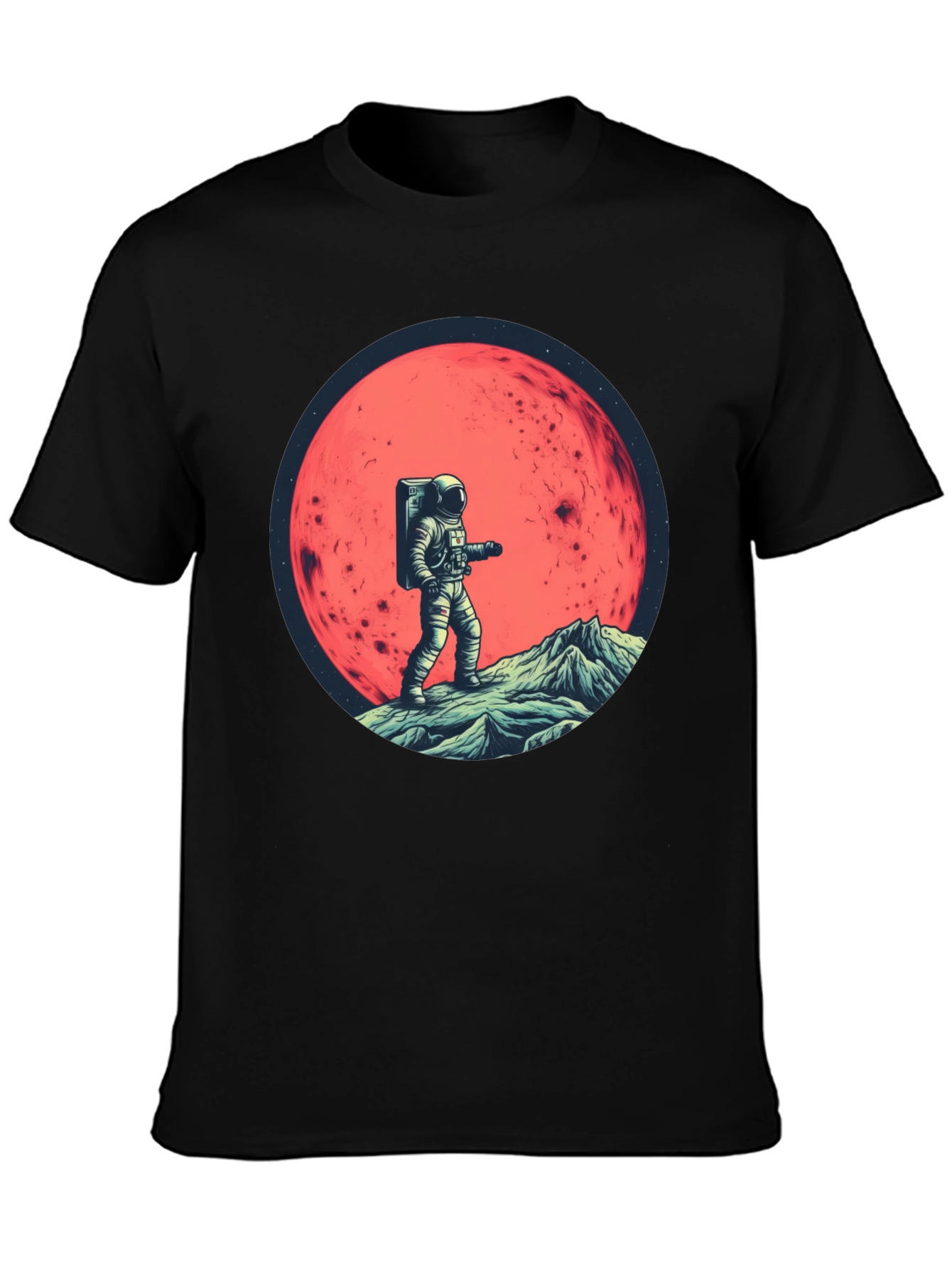 Astronaut on Mars Graphic T-Shirt