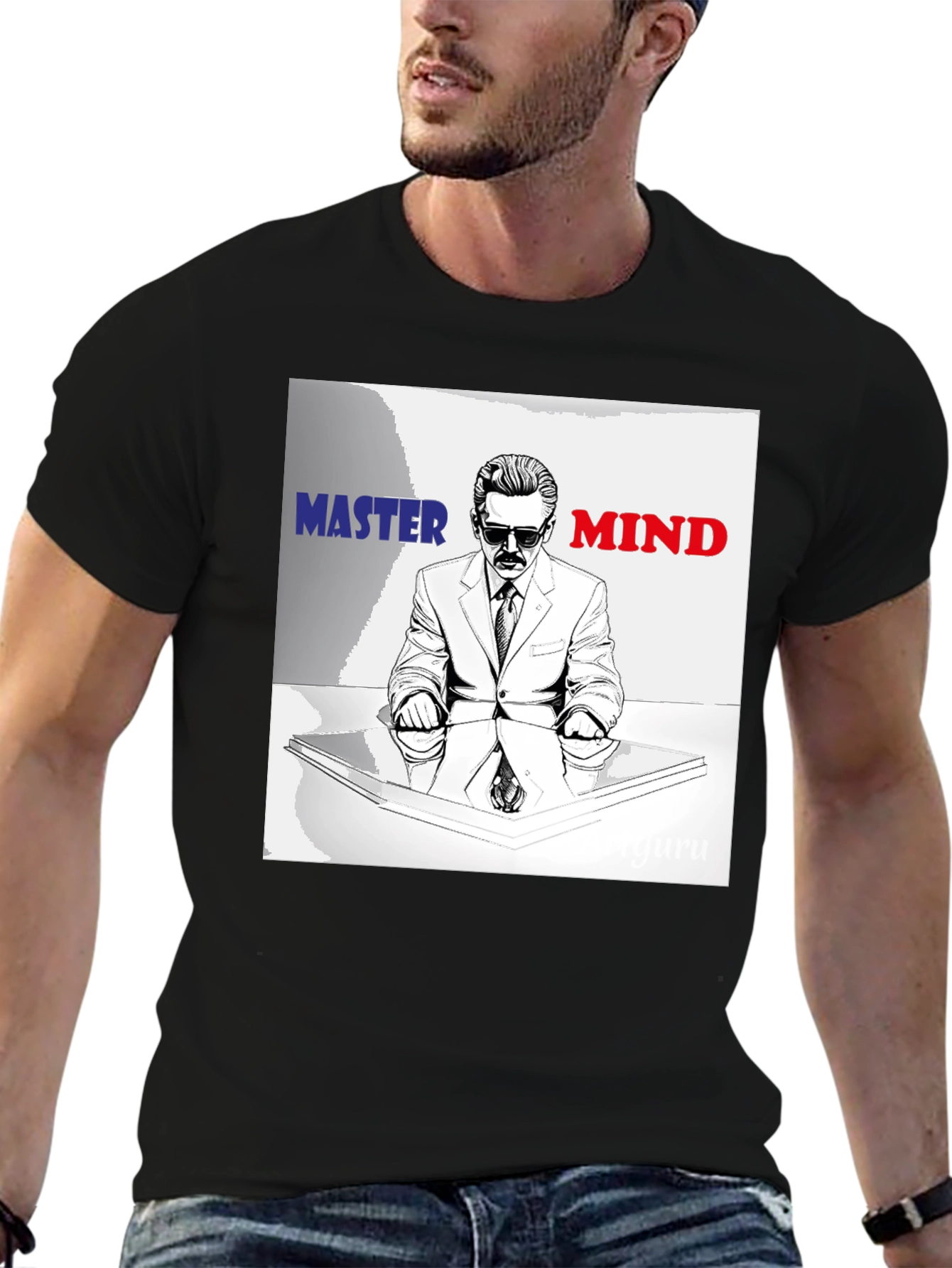 Master Mind Graphic Tee - Stylish Black T-Shirt