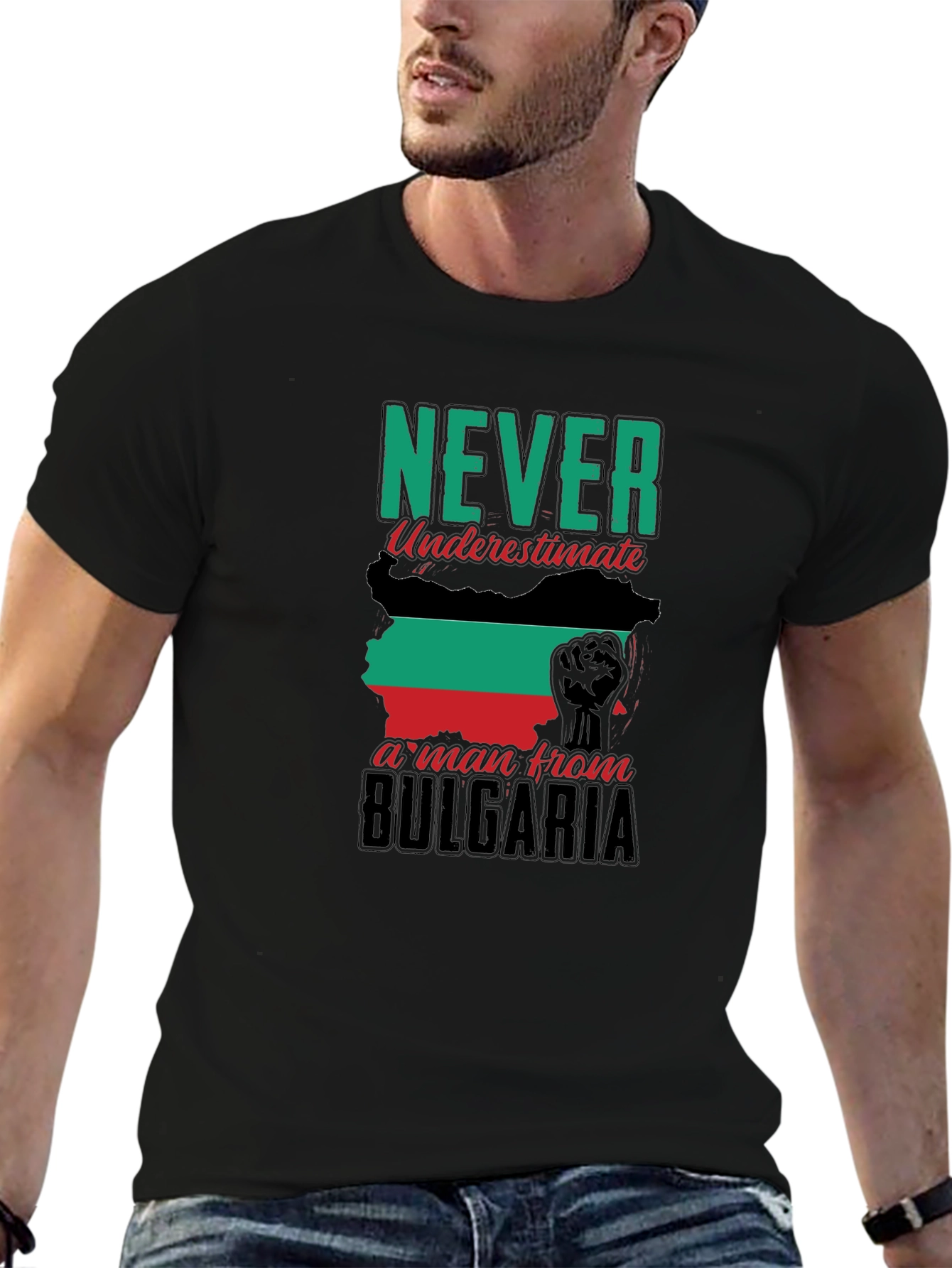 Bulgaria Pride Black T-Shirt