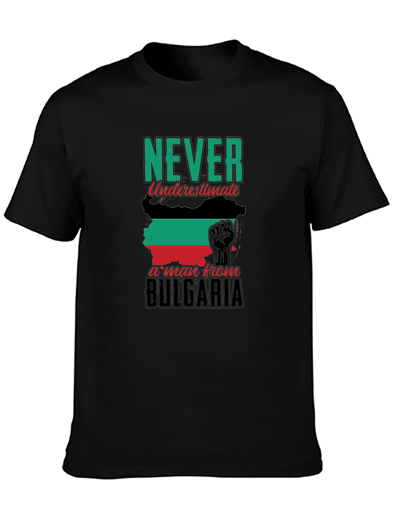 Bulgaria Pride Black T-Shirt