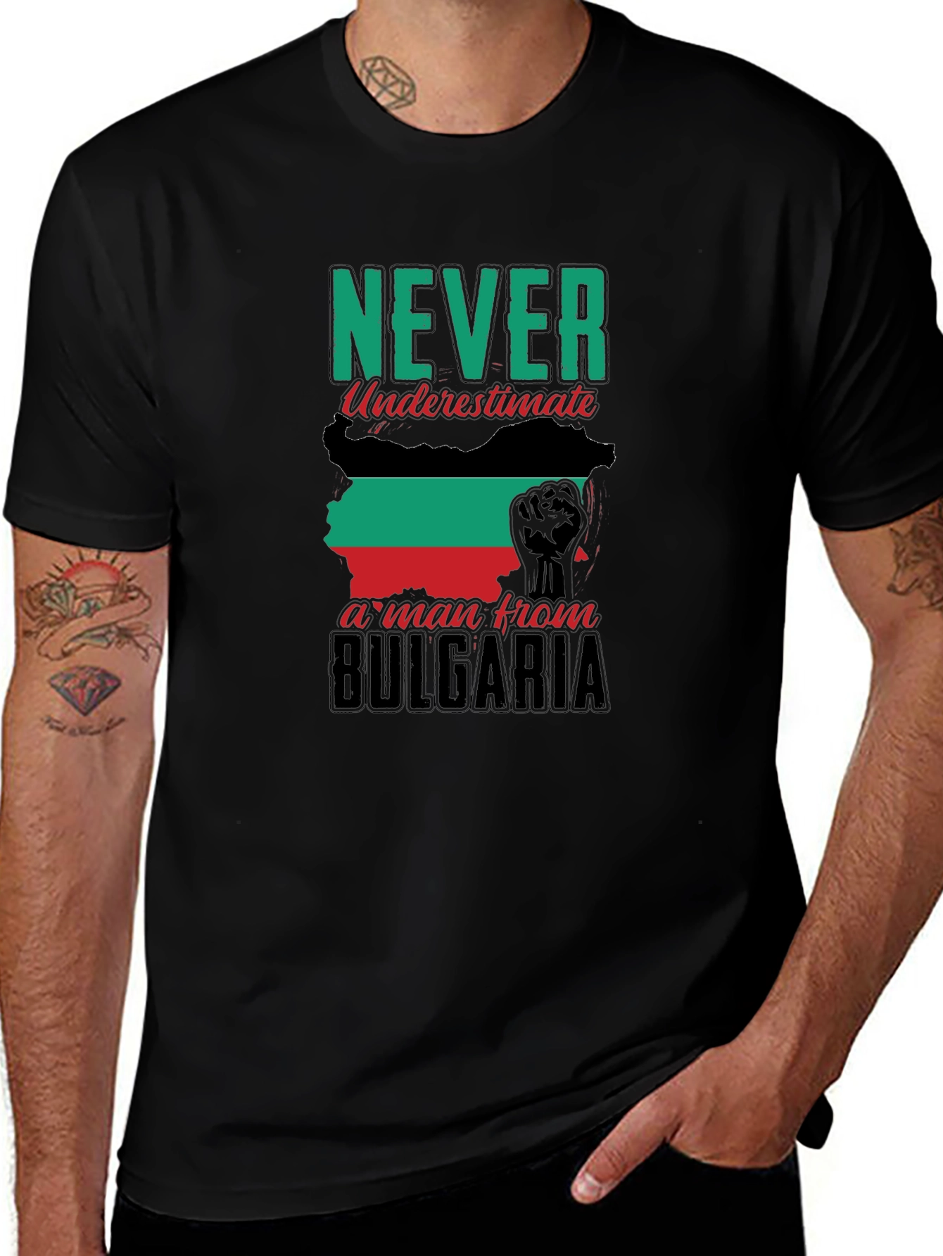 Bulgaria Pride Black T-Shirt
