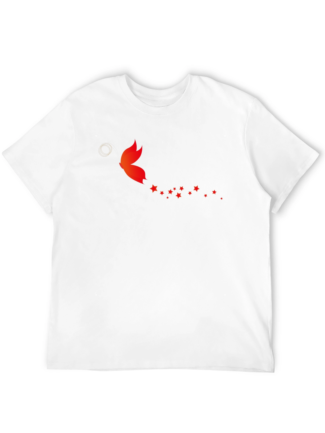 Butterfly Star Trail Black T-Shirt