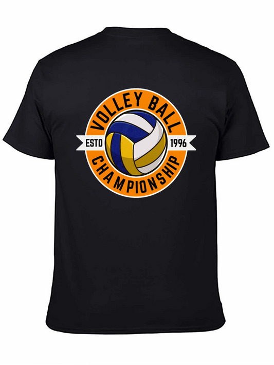 Volleyball Championship Black T-Shirt