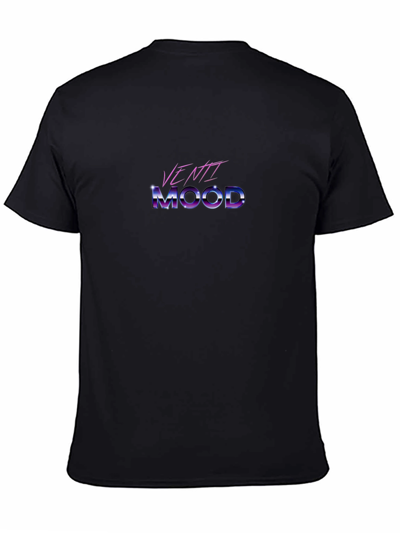 Venti Mood Retro T-Shirt - Black