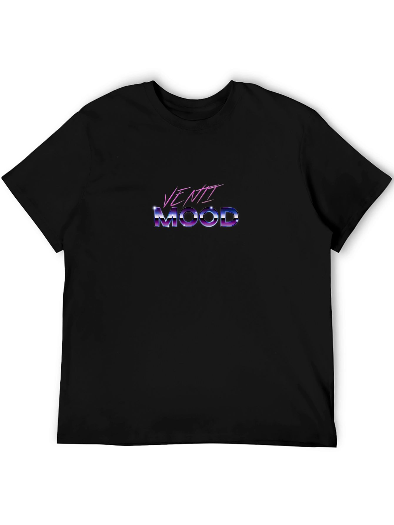 Venti Mood Retro T-Shirt - Black