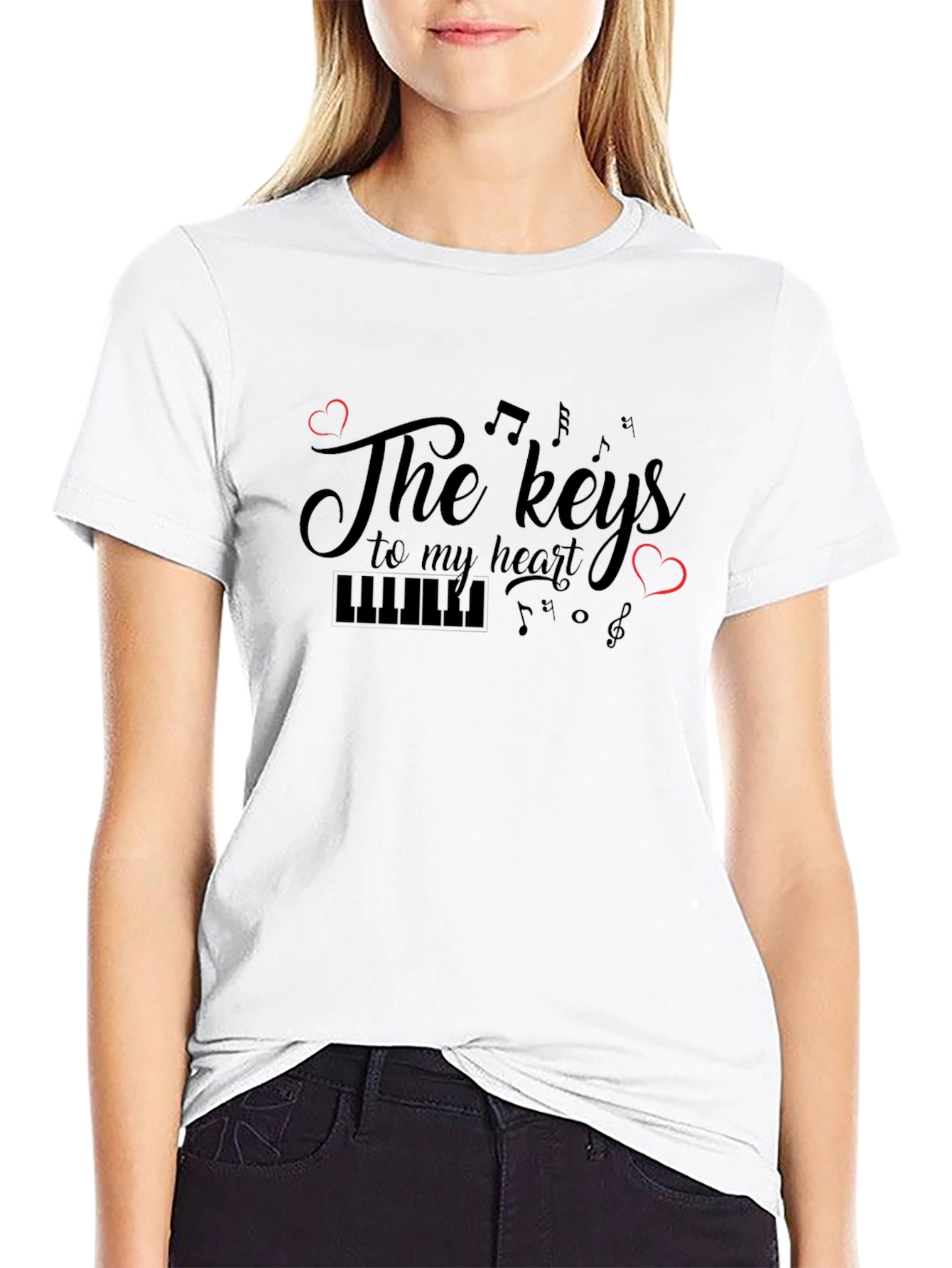 Musical Keys to My Heart Graphic Tee