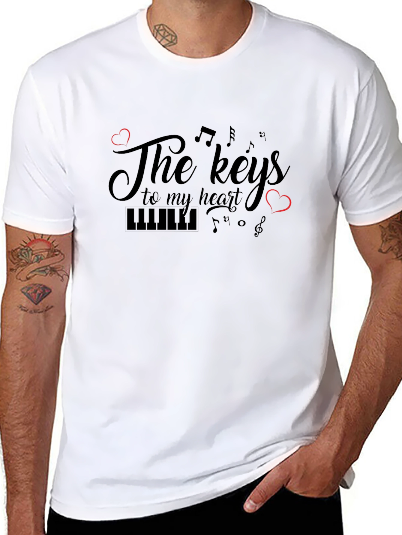 Musical Keys to My Heart Graphic Tee