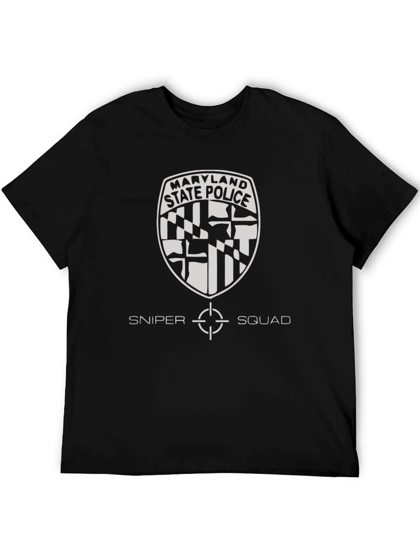 Maryland State Police Sniper Squad Black T-Shirt