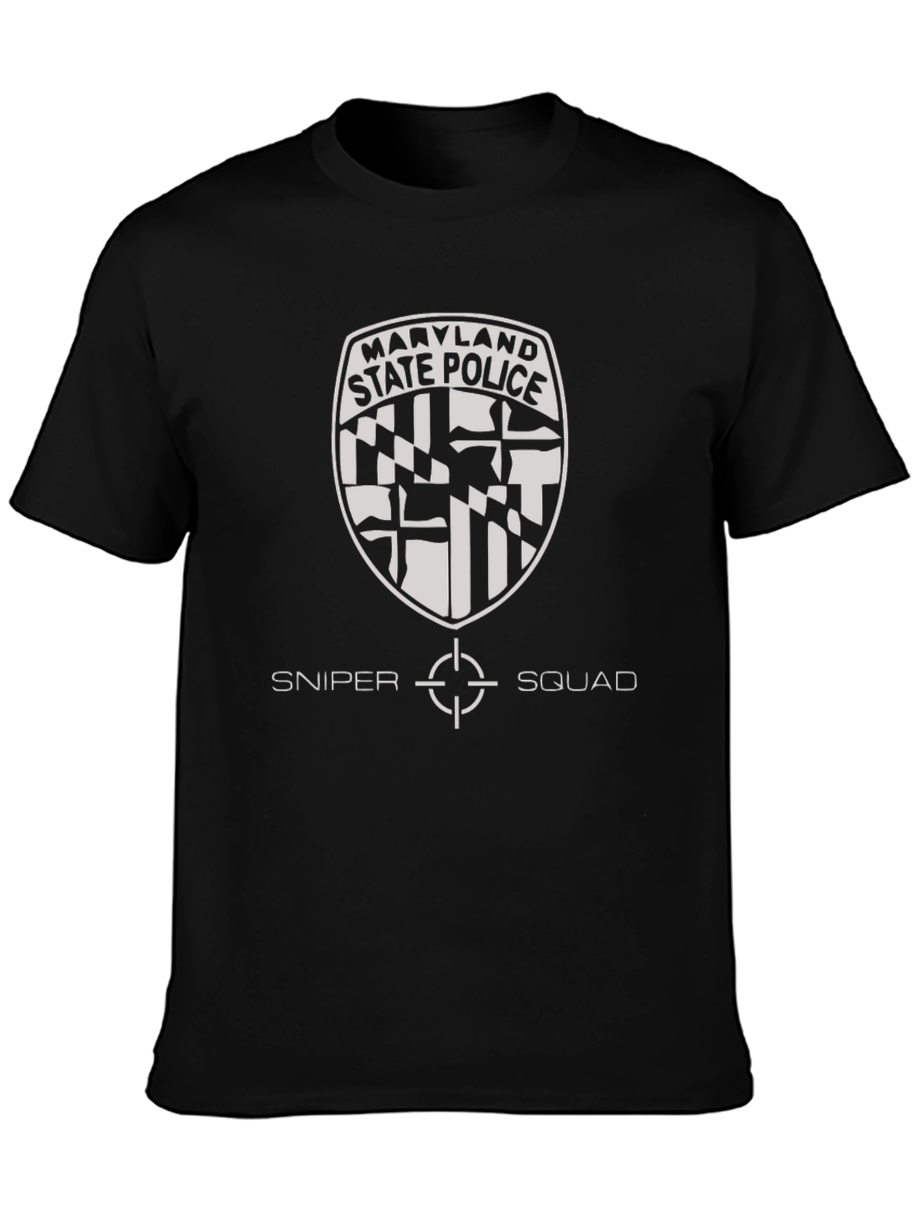 Maryland State Police Sniper Squad Black T-Shirt