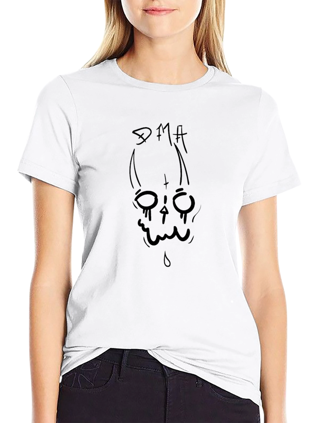 DMA Skull Graphic Black T-Shirt