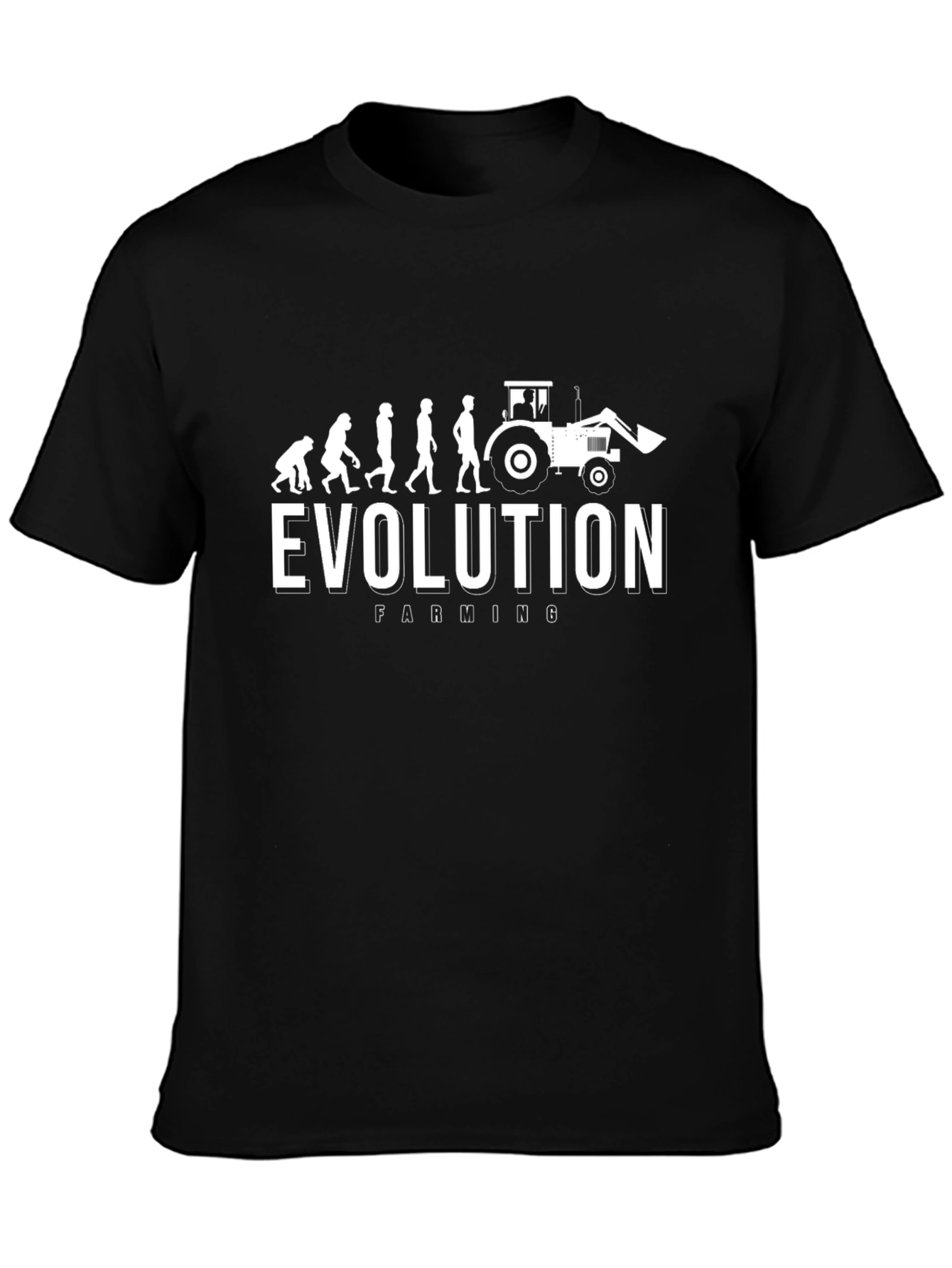 Evolution Farming Black Graphic Tee