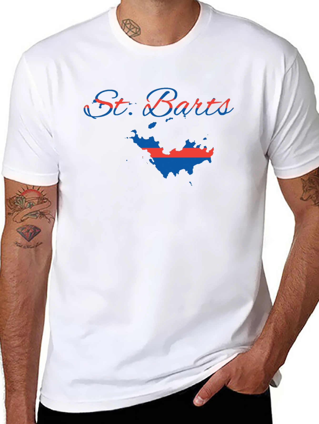 St. Barts Flag T-Shirt - Island Pride