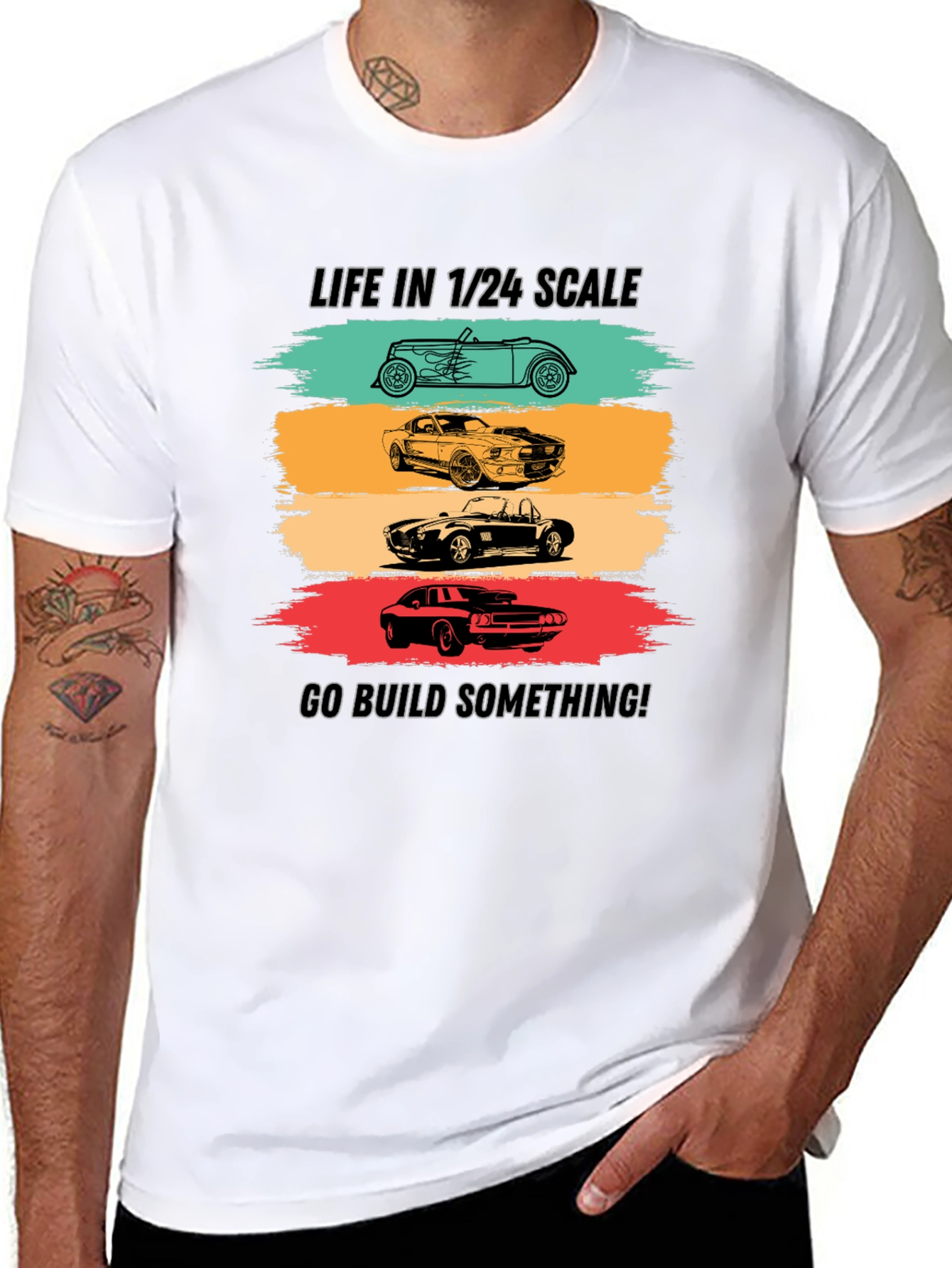 Life in 1/24 Scale Car Enthusiast T-Shirt