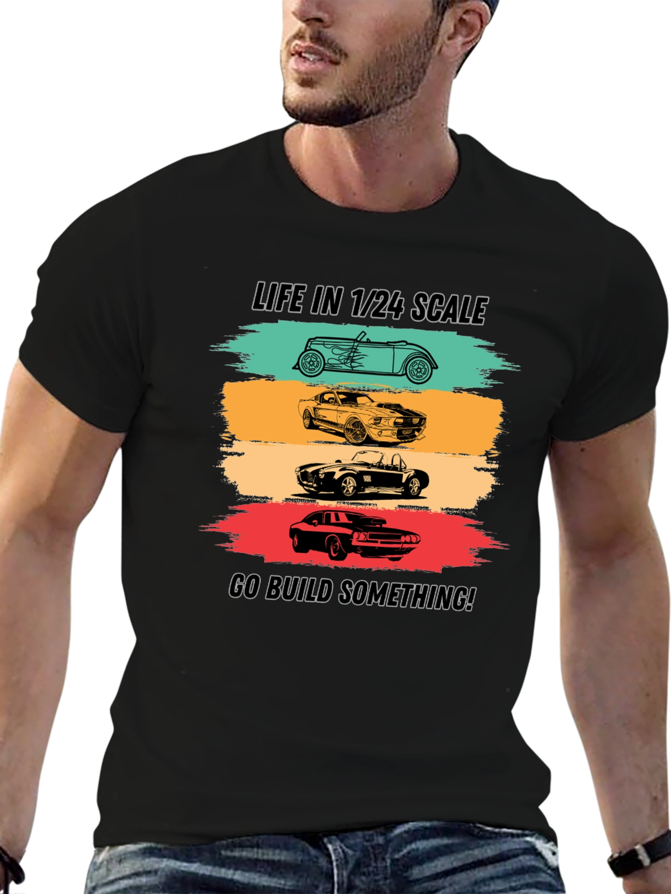Life in 1/24 Scale Car Enthusiast T-Shirt