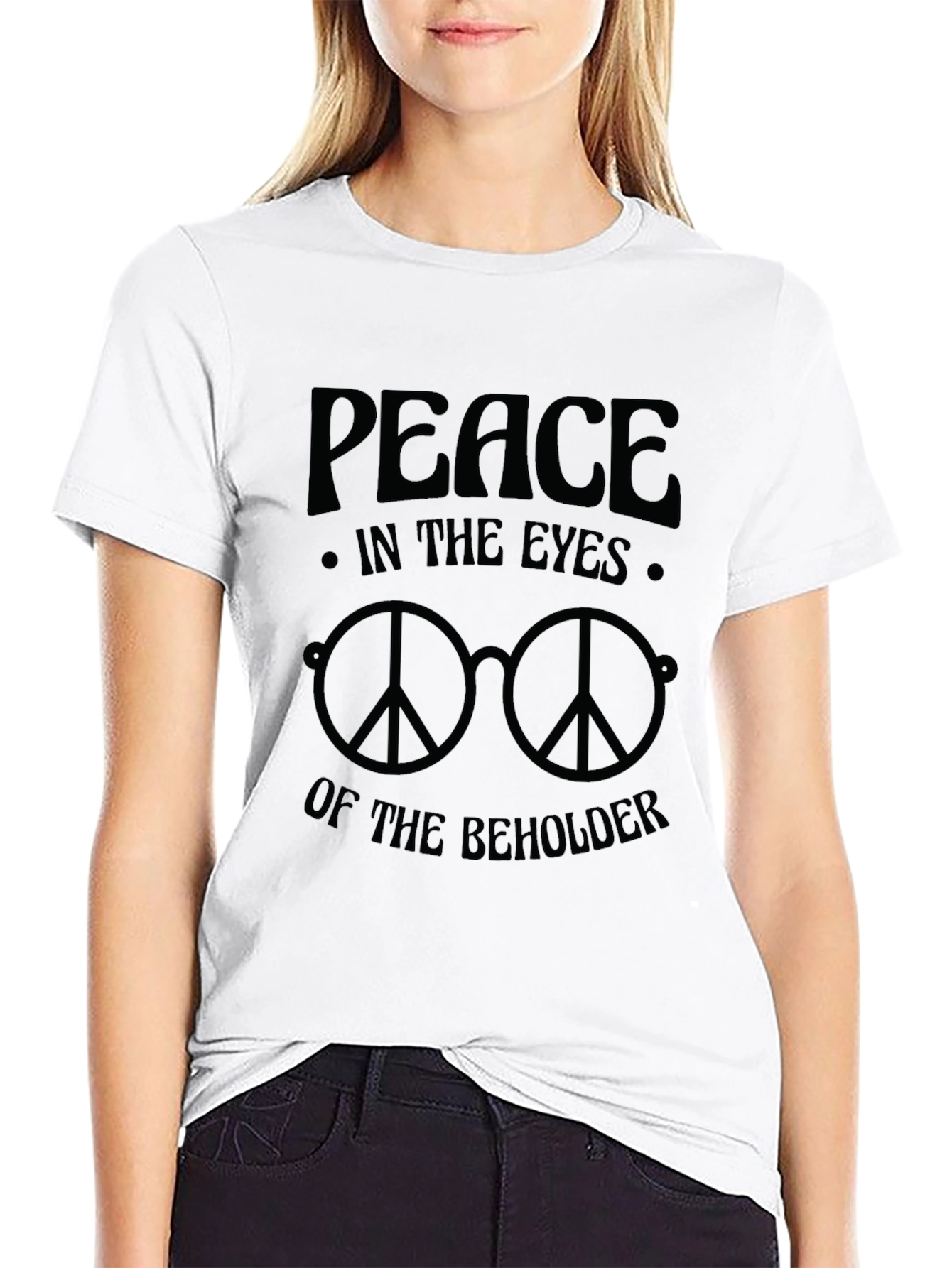 Peace in the Eyes T-Shirt - Retro Style