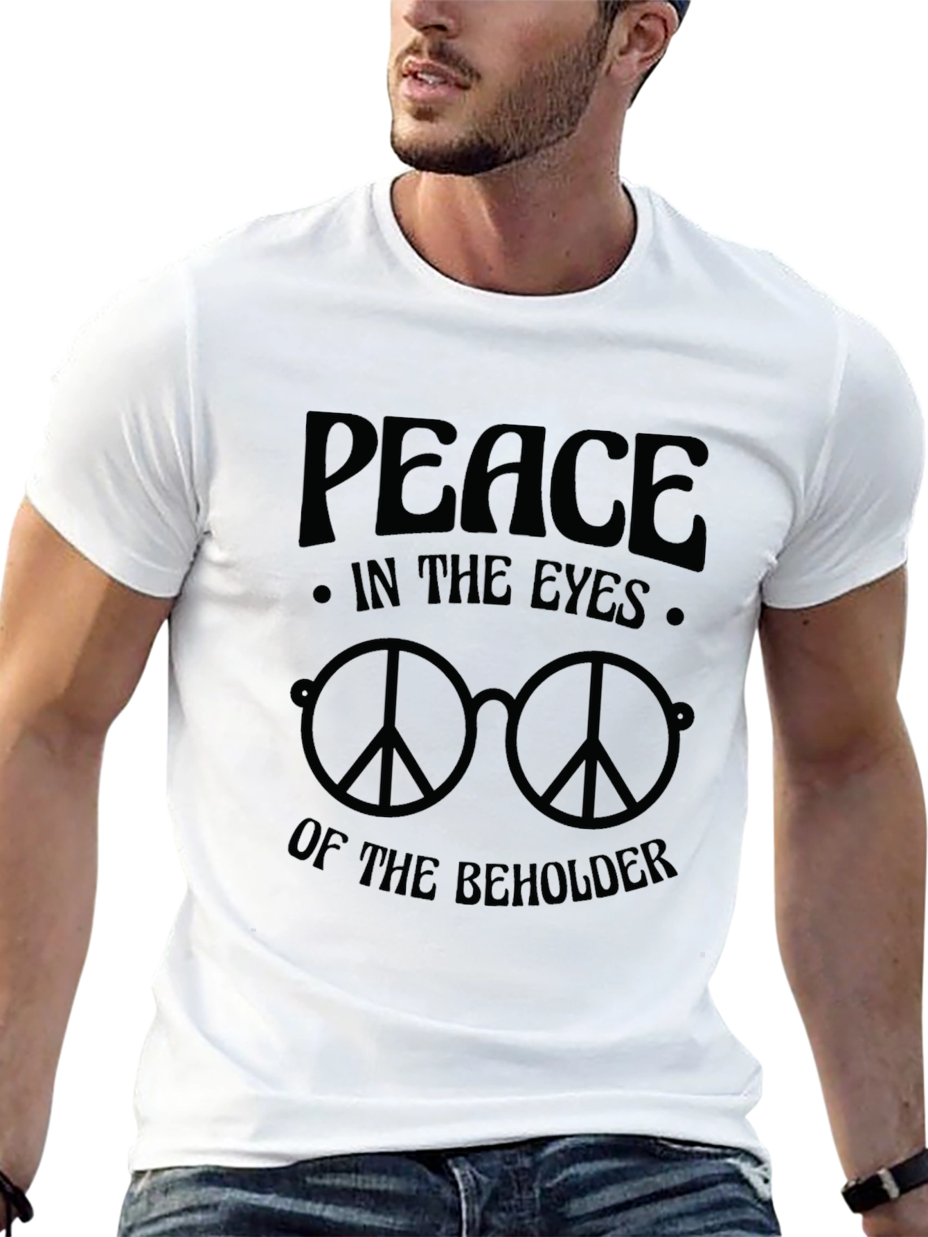 Peace in the Eyes T-Shirt - Retro Style
