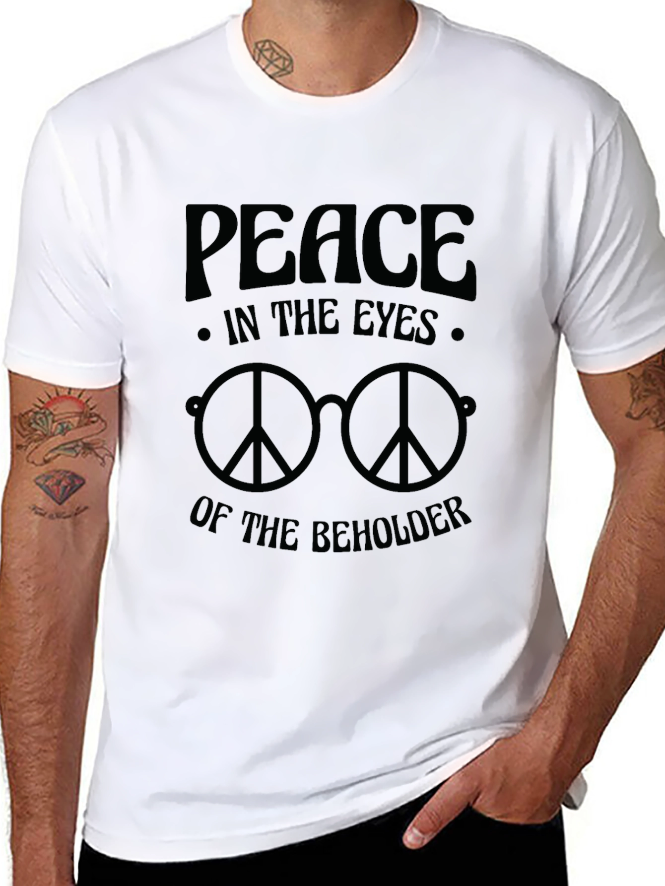 Peace in the Eyes T-Shirt - Retro Style