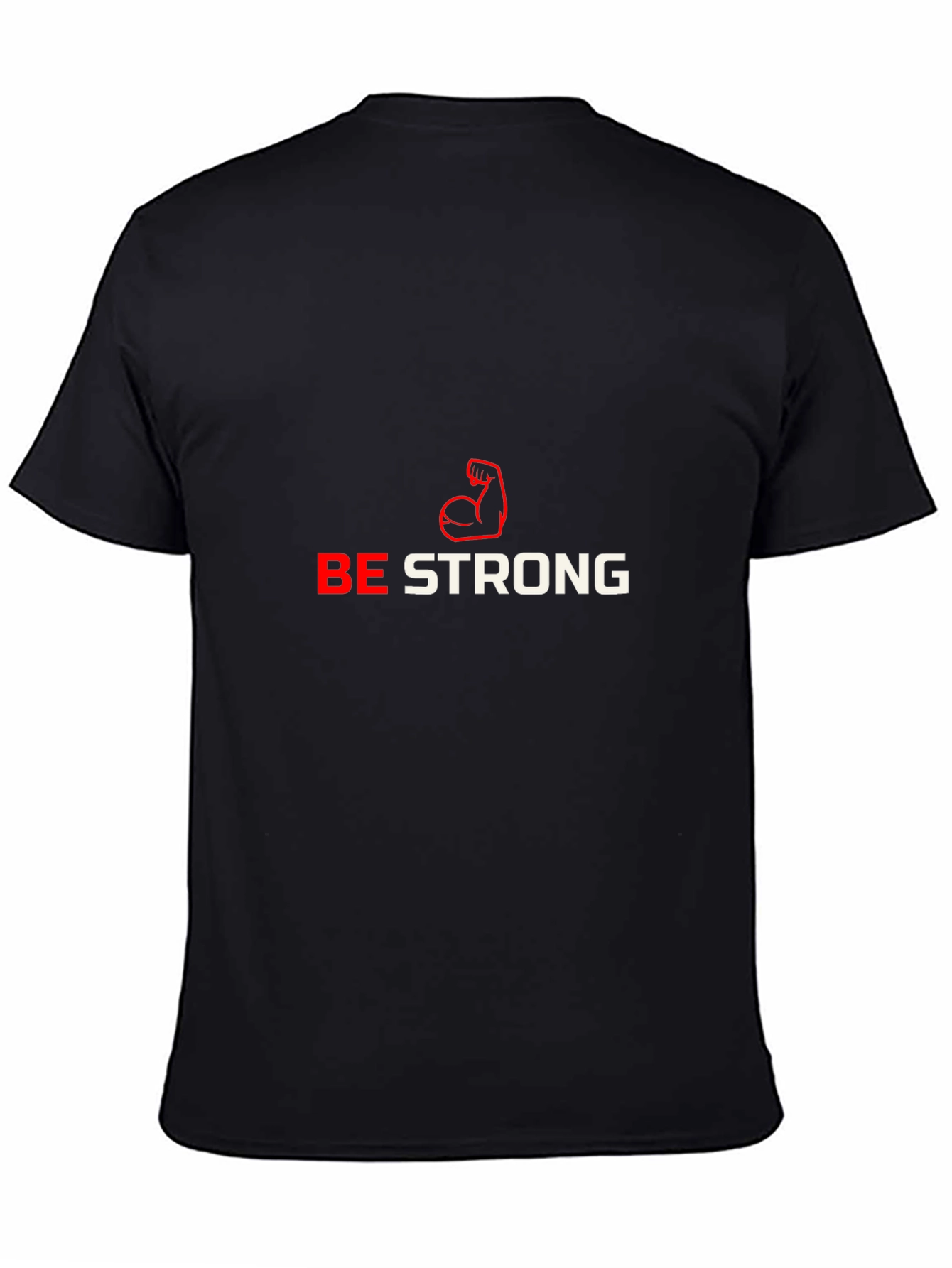Be Strong Black Graphic Tee