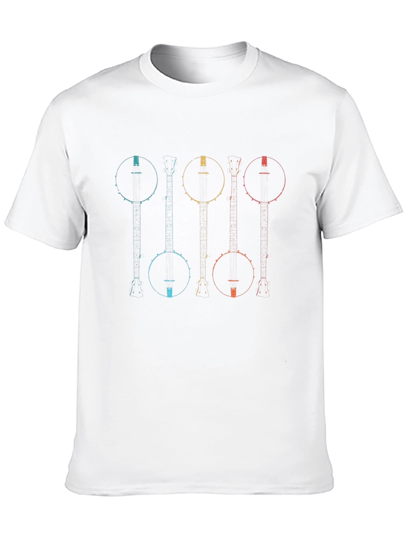 Retro Banjo Instrument Graphic Tee