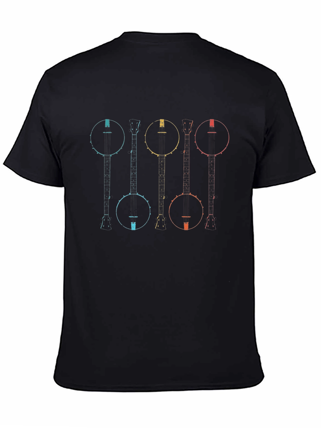 Retro Banjo Instrument Graphic Tee