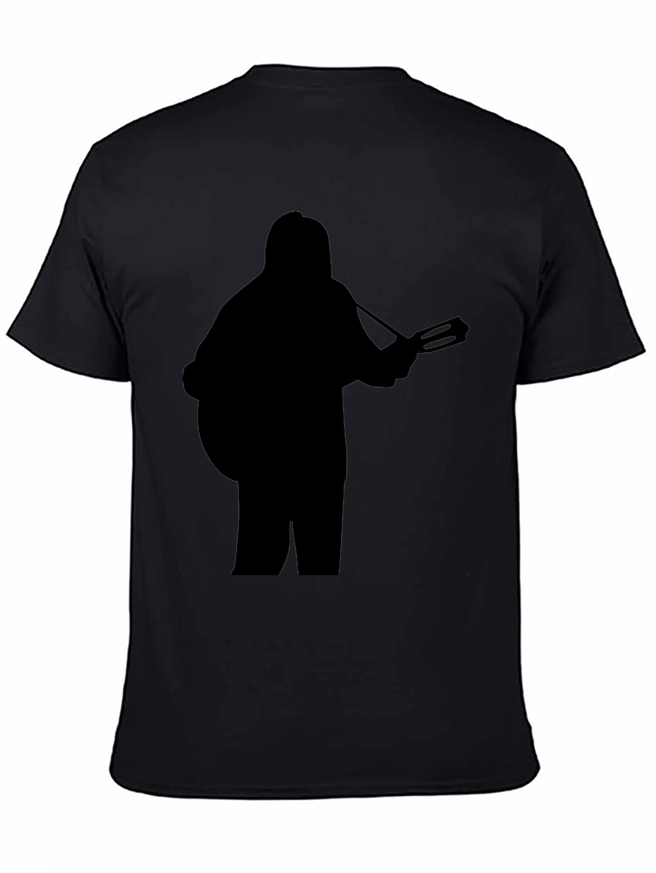 Silhouette Guitarist Graphic Black T-Shirt